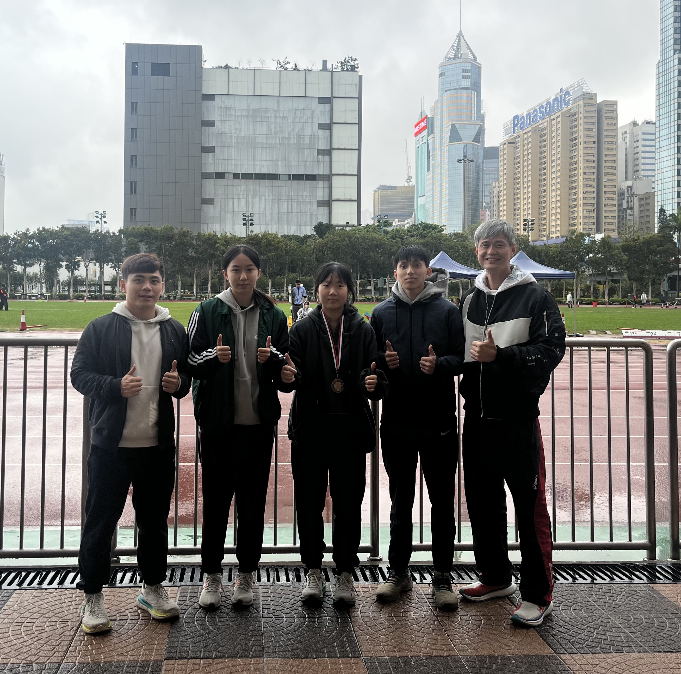 香港田徑系列賽 系列賽二師生合照