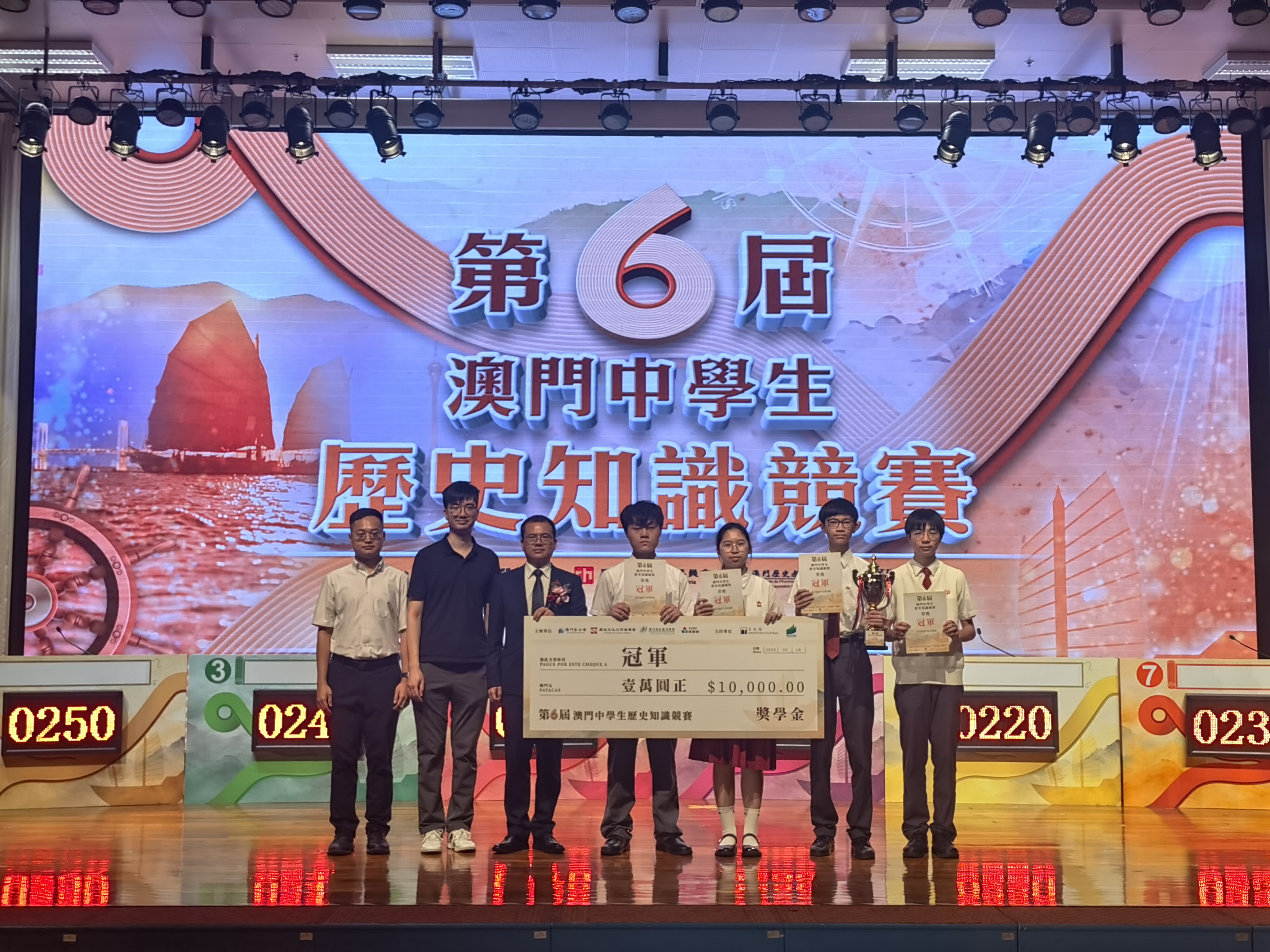 08中聯辦程啟銀處長與冠軍師生合照